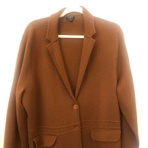 Cinnamon brown sweater jacket